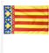 KliKil Bandera de Valencia de gran tamaño 150x90cm con 2 ojales metálicos para montaje fácil, impresión duradera resistente a rayos UV y viento ligero - Bandera decorativa oficial de Valencia