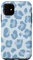 iPhone 11 Light Blue Leopard Print Pastel Aesthetic Case