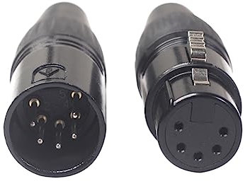 Angoily 5-poliger Audio-adapterkabelstecker Männlich Zu Weiblich Zum Schweißen Ersatz Für Jack-audio-adapter-mikrofonkabel