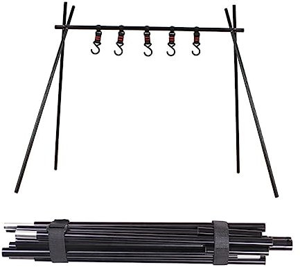 OKUMEYR Soporte Colgante Triangular para Camping y Picnics Estante Multifuncional para Utensilios De Cocina y Accesorios De Barbacoa y