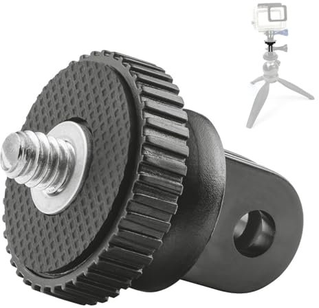 Caméra Adaptateur de Montage, Adaptateur Trépied 1/4, Adaptateur de Trépied de Conversion, Support de Caméra Adaptateur Montage, Adaptateur Camera pour Appareil Photo Gopro et Autres Caméras Action