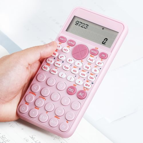 ZASCHMOY Wissenschaftliche Taschenrechner, Tischrechner mit 240 Funktionen, 2-zeiliger LCD-Anzeige, Ideal für Anfänger- und Fortgeschrittenenkurse, Weiterführende Schule oder (#3)