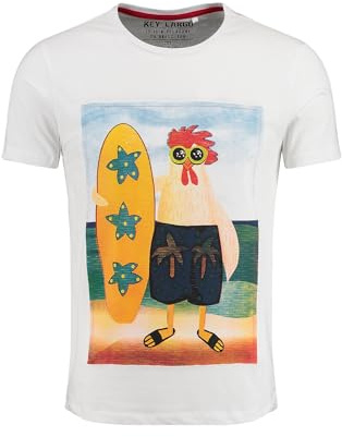 KEY LARGO Herren Klgolfing T-Shirt, KLSURFING Chicken, L