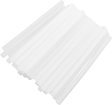 Homoyoyo 30piezas Barras De Adhesivo Termofusible Transparentes Para Manualidades Herramienta De Bricolaje Compatible De Pegamento