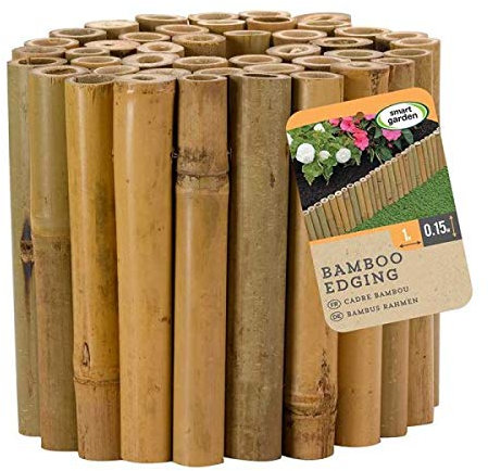 Garden Mile Heavy Duty Wooden Edging For Garden Borders 15cm X 100cm Bamboo Lawn Edging Border | Wooden Garden Decorations Border Fencing Ideal For Flowerbeds Pathways Yard Lawn Edge