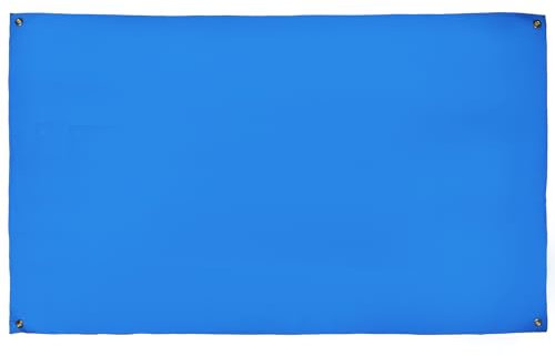 AZ FLAG Bandera Unicolor azul 150x90 cm con 4 ojales, bandera de color azul para balcón o pared