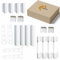 4er Set Ersatz PVC Abdeckkappen für Fenster & Türen, Siegenia TITAN AF (TKSL0020, TKWB0010, TKEB0020, TKEO0010, TKEU0010), Weiß