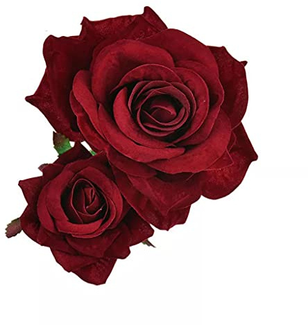 Handgefertigte Doppel-Rosen-Haarspange für Damen und Mädchen, Hochzeit, Flamenco-Tänzerin, Haarnadeln, Brautschmuck, Brautjungfer, Haarspangen, Haarstyling-Werkzeuge, Zubehör, Acryl-Haarspange
