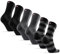 DANISH ENDURANCE Chaussettes en Laine Mérinos, Respirantes & Anti Odeurs, Chaudes, Homme Femme, 3 Paires, Noir Multicolor (1x Noir, 1x Gris à Pois, 1x Gris à Rayures), 39-42