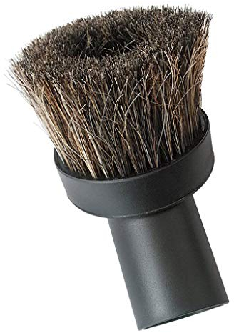 Inzopo Spazzola di ricambio per aspirapolvere, setole rotonde in crine di cavallo, per aspirapolvere con diametro interno di 32 mm, lunghezza 38 mm