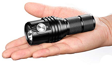 IMALENT MS03W Pequeña Linterna LED Recargable Super Potente EDC 13,000 lúmenes Tactical Torch Use 3 Pcs CREE XHP70.2 Lightweight Handheld Flashlight for Camping Hiking Emergency and Dog Walking