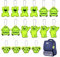OSDUE 16PCS Sicherheits Reflektor Anhänger, Kinder Reflektor Anhänger, Reflektierend Anhänger, Schultasche Kleidung Rucksack Radfahren Gehen Laufen