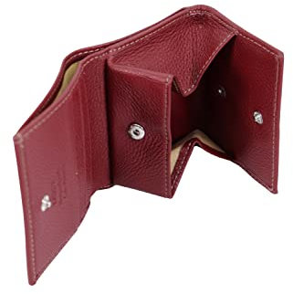 Petit Porte Monnaie Katana en Cuir grainé réf 953047 (11 coul. disp.) (Rouge foncé)