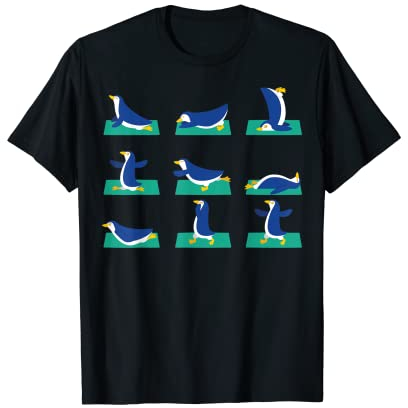 Pinguin-Yoga-Posen, Meditationstraining, Geschenk für Mütter T-Shirt
