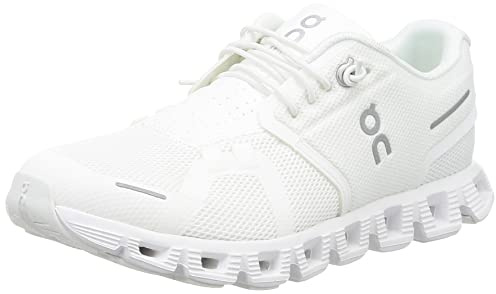 On Cloud 5 Damen-Sneaker, Ungefärbtes Weiß/Weiß, 36 EU