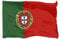 Shonye 150x90cm Bandera de Portugal, Bandera Portuguesa con 2 Ojales de Metal, Bandera Nacional Portuguesa de Color Brillante, Decorada en Eventos Deportivos, Fiestas, Desfiles