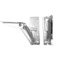 1 Pair Lift Up Hinge, Stainless Steel 90 Degree Spring Hinge Stay Flap Top Door Fittings for Kitchen Wardrobe Cabinet Furniture - 12KG Max Load