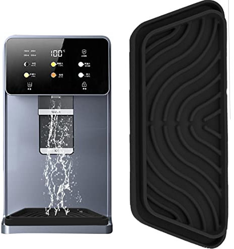 Fulenyi Refrigerator Drip Tray - Silicone Water Drip Tray Splash Protection Pad | Protective Ice and Water Dispenser Tray, Fridge Spilled Water Pad Collection Basin for Drainage