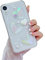 leobray Compatible with iPhone XR Case for Women Girls,Cute 3D Gradient Hearts Design Crystal Pearl Glitter Bling Case Sparkle Sparkly Slim Soft TPU Protective Clear Cover for iPhone xr