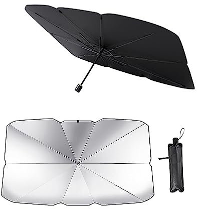 Coche Parabrisas Parasol Paraguas para Peugeot 308 SW 2009 2010 2011 2012 2013 2014 2015 2016, Plegable Lunas Delanteras Parasol el Calor y La Anti UV Viseras, Auto Accesorios