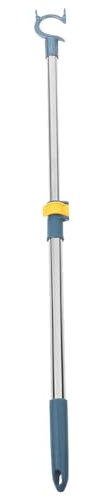 DEARMAMY Clothes Drying Pole Poste De Armario con Gancho Percha para Ropa Gancho Telescópico para Alcanzar La Ropa Barra Telescópica Extensible Palo Ajustable Poste Retráctil Azul