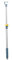 DEARMAMY Clothes Drying Pole Poste De Armario con Gancho Percha para Ropa Gancho Telescópico para Alcanzar La Ropa Barra Telescópica Extensible Palo Ajustable Poste Retráctil Azul