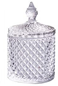 RWRAPS Sucrier Sucrier en Verre de Cristal Coupe de Bonbons Pot de Bonbons créatif Assiette de Fruits secs Bol à Sucre Coupe de Fruits avec Couvercle boîte à Bijoux Pot à Sucre (Couleur: A1) (4)