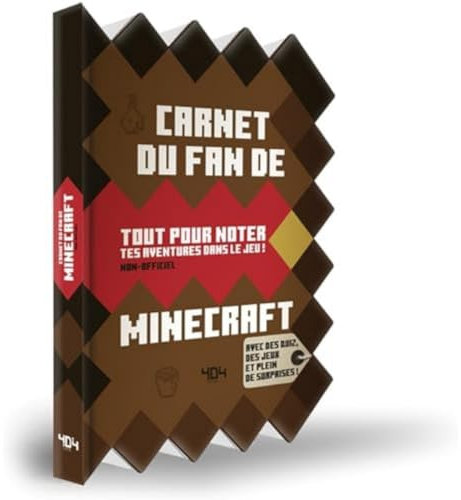 Carnet du fan de Minecraft: Tout pour noter tes aventures dans le jeu !