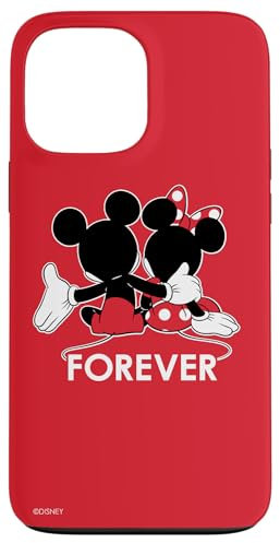 iPhone 13 Pro Max Disney Mickey and Minnie Mouse Silhouettes Forever Red Case