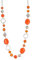 FULU AUTUMN Collana Lunga con Perline in Argento da Donna Collana Boho Lunga Bigiotteria Regali Compleanno per Lei(Orange)