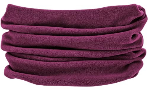 alles-meine.de GmbH Multifunktionstuch - Loop - viele Farben wählbar - Microfaser Fleece - violett - lila - UNIVERSAL Größe - Schlauchschal/Pulswärmer/Halstuch/Mütze - für ..