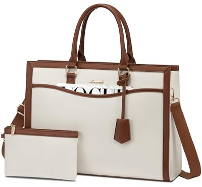 LOVEVOOK Laptop Tasche 15.6 Zoll Handtasche Damen Groß Shopper Tote Bag Arbeitstasche Schultertaschen Umhängetasche Aktentasche Uni Lehrertasche Shoulder für Business Schule