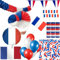 Frankreich Party Deko Set 249 TLG. Partyset Partydeko blau weiß rot Tricolore Fussball EM WM