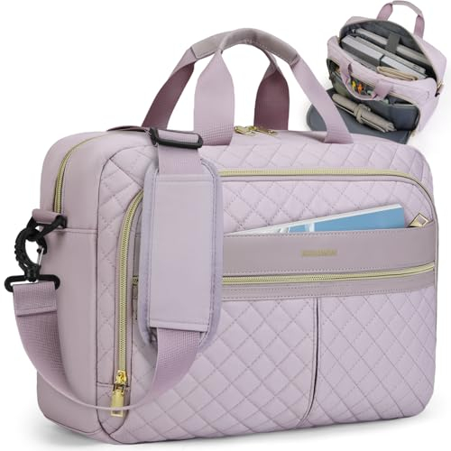 IGOLUMON Borsa Porta PC 15,6 Pollici Borsa da Lavoro Donna Impermeabile Borsa Portatile Borsa Messenger Portadocument per Ufficio Università Insegnante