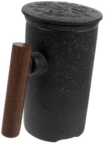 PHENOFICE Tazza Da Tè Con Filtro in Ceramica Tazza Per Bevande Al Tè Con Coperchio e Filtro Per Per Casa e Ufficio