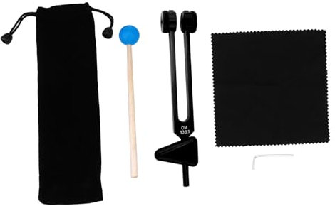 BESTonZON 1 Schlaghammer Chakra-stimmgabeln Om Stimmgabel Sensorische Stimmgabeln Aus Aluminium Vibrationsheilende Drehgabel Stimmgabel Nerve Sensorisch Heilendes Instrument Black Plastik
