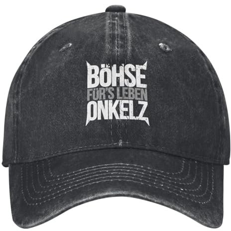 Bohse Onkelz Rock Denim Baseball Cap Deutsch Musik Outdoor Sport Trucker Papa Hut Sommer Unisex Teens y2k Sonnencreme Snapback Cap Outdoor Freizeit Geschenk