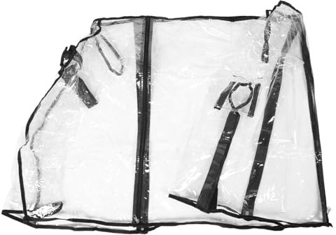 KITANDOVE Transparente Regenabdeckung Für Bollerwagen Universelle Wetterfeste Überdachung Aus Kunststoff Faltbarer Schutz Für Campingwagen Und Gartenwagen