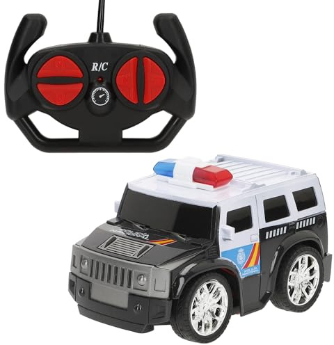 ColorBaby 41304 Speed & Go Coche teledirigido Policía Nacional, Equipo SWAT, Radiocontrol niño, Mando 27 MHz, Escala 1/24, 10-12 km/h, Vehículo en Miniatura, Coches para niños, +4 años