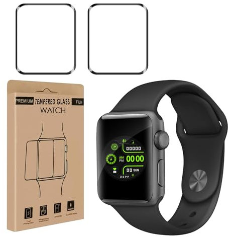 Bodyguard Schutzfolie für Panzerglas für Apple Watch Series 4/5/6/se/se2 (44mm), 2 Stück Anti Kratzer Schutzglas, Anti-Öl, Anti Kratzer, Sensitive Touch, Ultra-Klar Apple Watch 44mm Displayschutzfolie