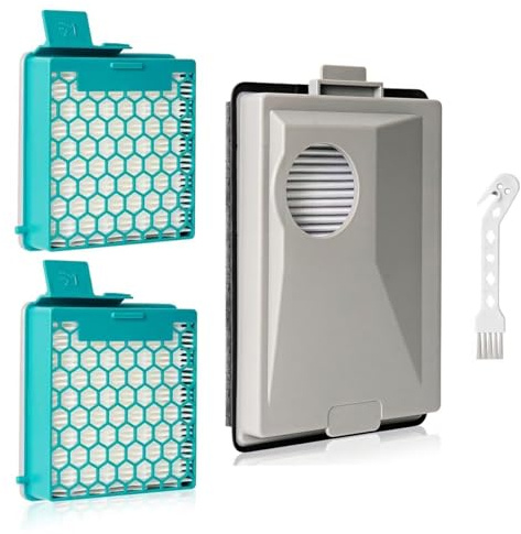 LURICO Lot de 3 Kit de Filtres pour Aspirateur Miele Boost CX1/ SNRF3/ SF-HY 60/ CX-FSF/ SNRF0, 2 Filtres Hepa Aspirateur et Anti-Poussière Fine, Filtre à Charbon Pour Personnes Allergiques
