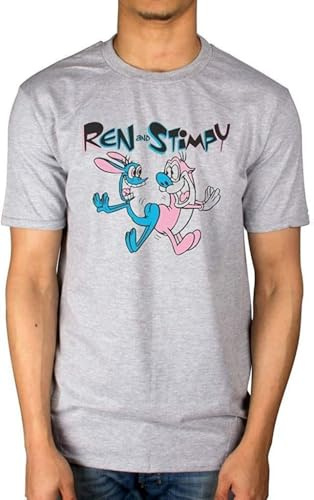 Ren and Stimpy Bum Bump T Shirt Hemden(Large)