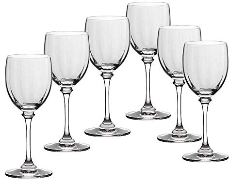 CRISTALICA Weinglas 6er-Set Condor Optik 120ml Weinkelch Weißwein Rotwein Bleikristall klar