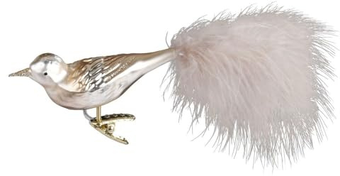 Inge-glas - Christbaumschmuck - Baumschmuck - Champagne Bird - Größe 11 cm - mundgeblasen