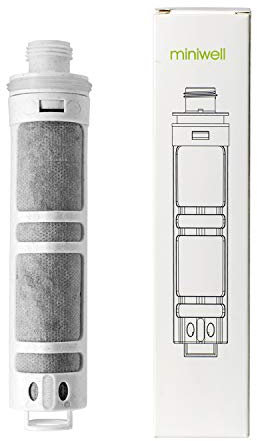 Miniwell Filtro Soffione Doccia L750 - Filtro Soffione Doccia - Filtro Doccia - Filtro per Doccia - Rimuovi il 99% di cloro e impurità dell'acqua (Filtro di Ricambio Z)