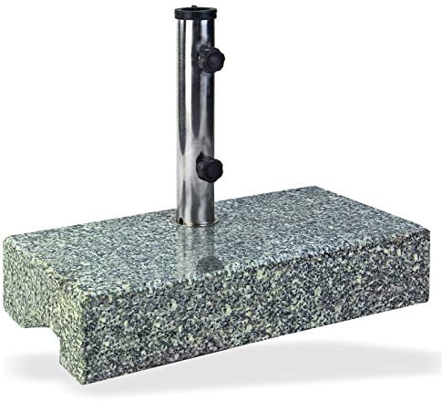 DEMA Sonnenschirmständer halb 25 kg Granit