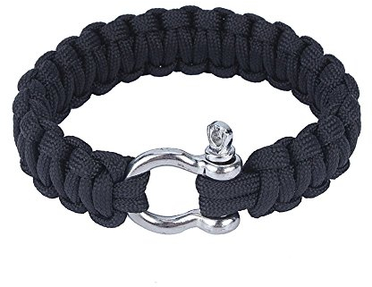 Outdoor Survival Armband Paracord 550 Edelstahl Militär Paracord Armband für Wandern Camping Abenteuer