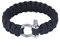 Alomejor Braccialetto di Sopravvivenza in Paracord in acciaio inox 550 per Escursionismo Campeggio Avventura
