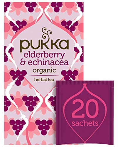 Pukka Elderberry & Echinacea Fruit Tea, 20 sachets
