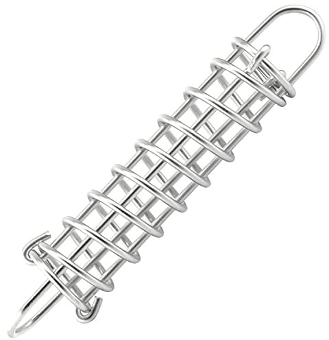 OPIOL QUALITY® Spannfeder 6x320 mm aus Edelstahl A2 V2A (2 Stück) Ruckdämpfer Sprungfedern Sonnensegel Zugfeder für Campingzelt Markise Zubehör Campingzelt Boote